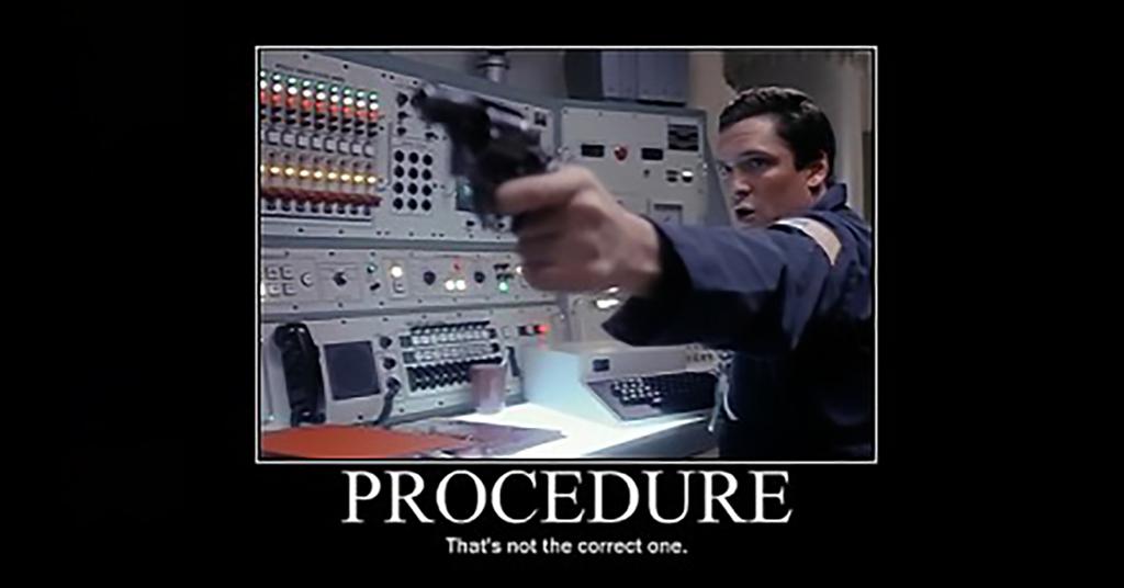 procedure writing mistakes