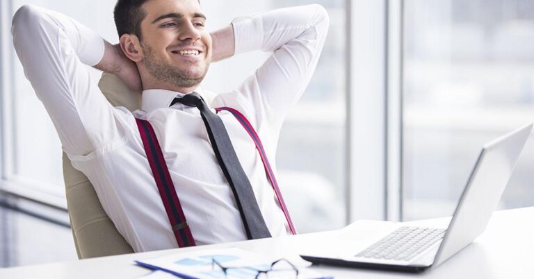 happy satisfied work business