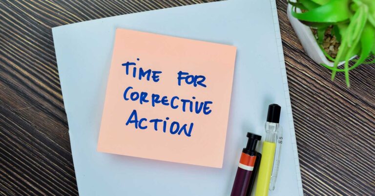 who is responsible for corrective actions in a quality management system
